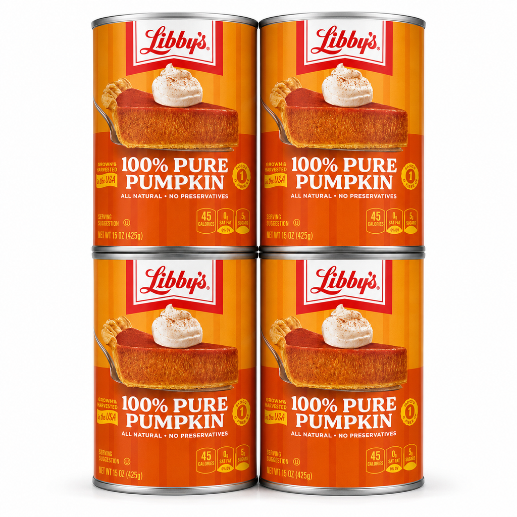 Libby’s 100% Pure Pumpkin – 15 oz Cans, 4 Pack