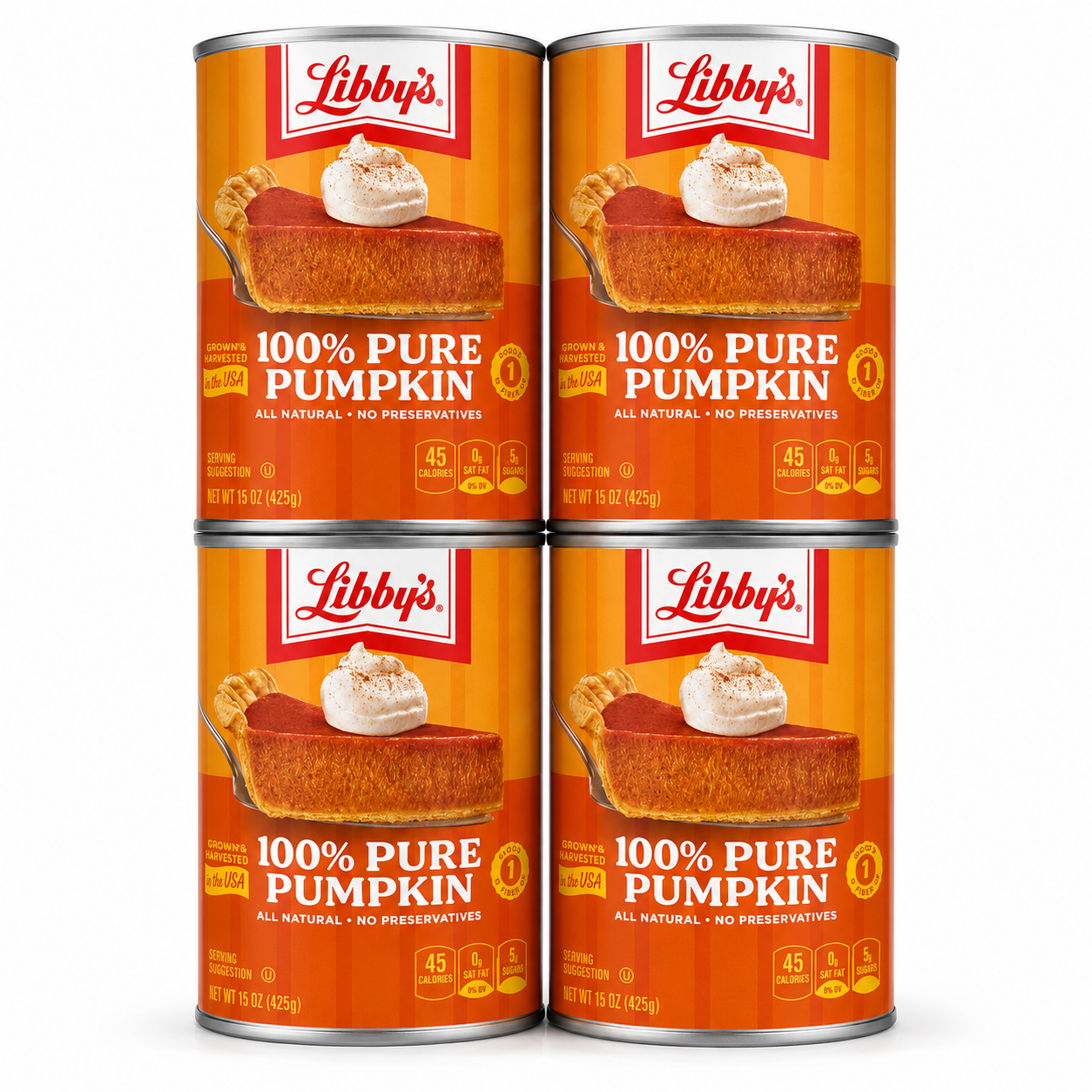Libby’s 100% Pure Pumpkin – 15 oz Cans, 4 Pack