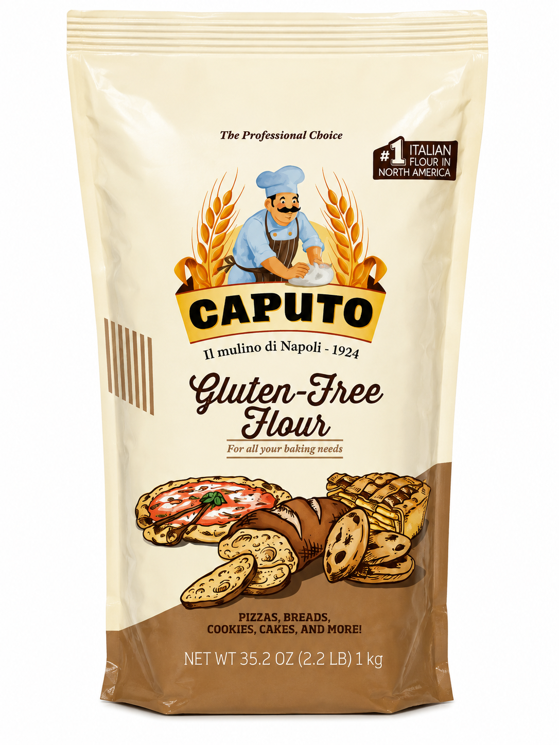 Caputo Gluten-Free Flour – 2.2 lb (1 kg) Bag