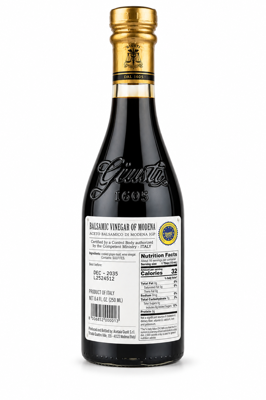 Premium Italian Table Duo — Partanna EVOO & Giusti Balsamic