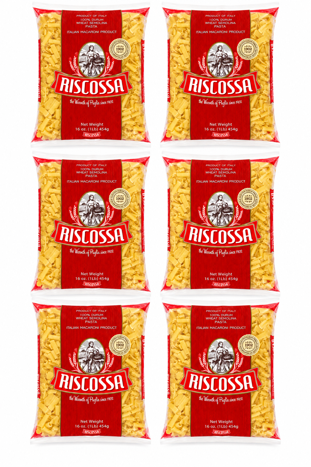 Riscossa Pasta Mista – 6 Pack (16 oz Each) | Authentic Italian Mixed Pasta