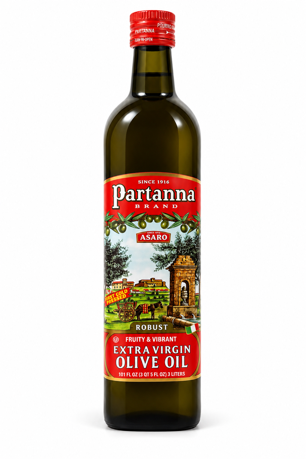 Premium Italian Table Duo — Partanna EVOO & Giusti Balsamic