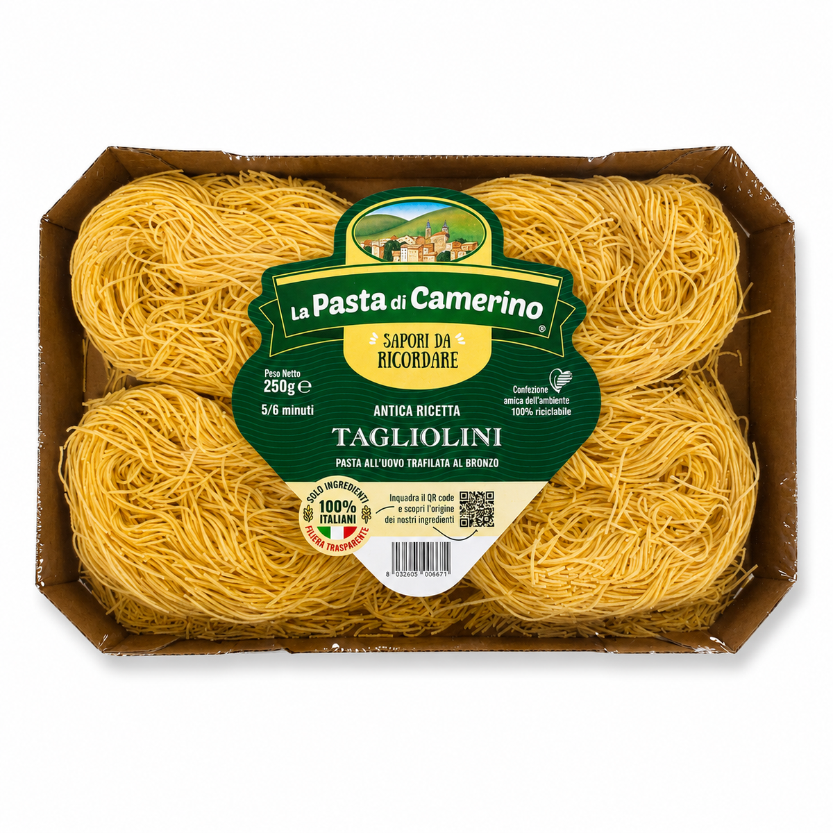 Pasta di Camerino Tagliolini – Traditional Italian Egg Pasta, 250g