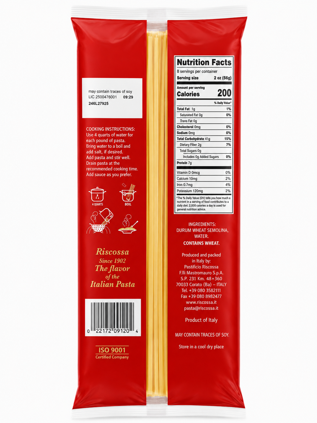 Riscossa Linguine No. 12 – 20 x 1 lb Case