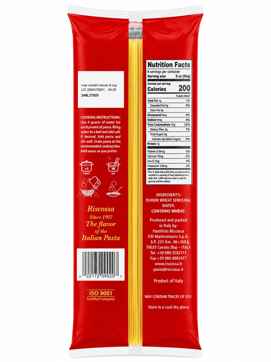 Riscossa Spaghetti No. 2 – 20 x 1 lb Case