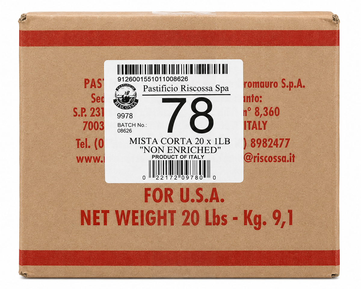 Riscossa Pasta Mista – 20 x 1 lb Case